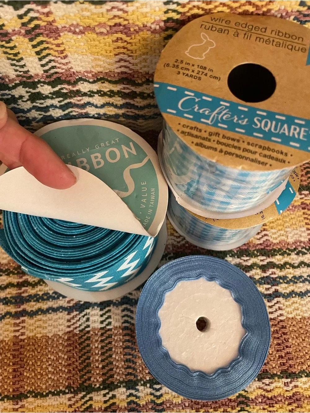 Blue Decorative Ribbon Bundle for Home Parties